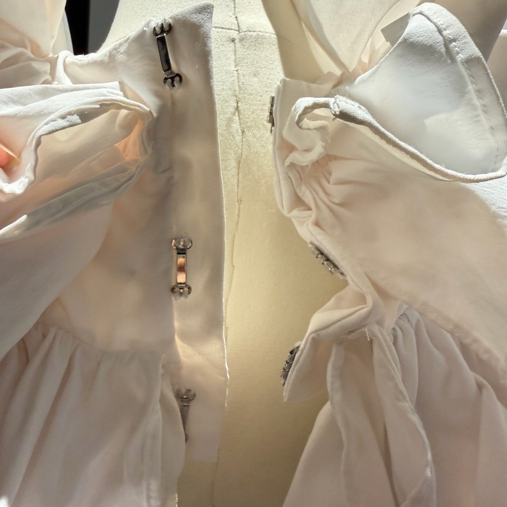 Aknvas White Ruffle Mini Dress - Picture 7 of 15